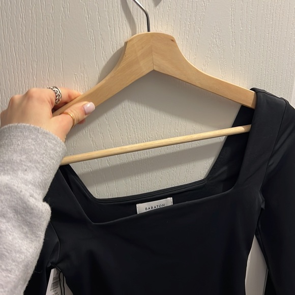 Squareneck Long Sleeve Contour Bodysuit - Picture 3 of 4